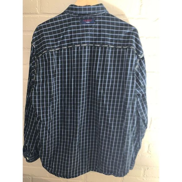 Vintage 90’s Tommy Jeans Plaid Button Down XL - Picture 4 of 14